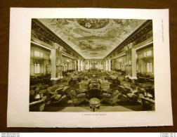 Sulla Nave Conte Di Savoia Nel 1932 Salone Colonna Sala Da Gioco Club Con Il Bar - Andere & Zonder Classificatie