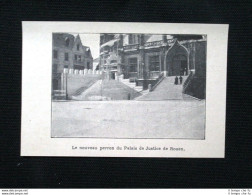 Le Nuove Scale Del Palazzo Di Giustizia Di Rouen, In Francia Stampa Del 1902 - Altri & Non Classificati
