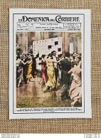 Figurina Originale La Domenica Del Corriere 1925 Londra Cruciverba Danzante U.K. - Otros & Sin Clasificación