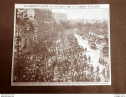 Londra Nel 1915 WW1 Prima Guerra Mondiale Corteo D'Italiani Interventisti - Otros & Sin Clasificación