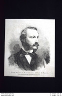 Duca Antonio Winspeare, Sindaco Di Napoli Incisione Del 1876 - Avant 1900