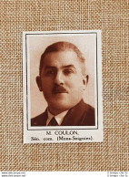 Parlamentare M. Coulon Mons-Soignies Elezioni Del 24 Maggio 1936 - Otros & Sin Clasificación