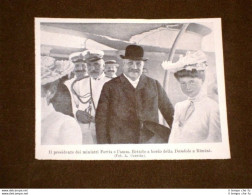 Rimini Nel 1905 Presidente Dei Ministri Fortis E Ammiraglio Bettolo Sul Dandolo - Otros & Sin Clasificación
