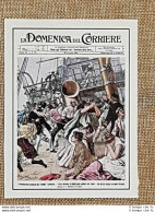 Figurina Originale La Domenica Del Corriere 1901 Avalon Naufragio Del Lusitania - Otros & Sin Clasificación