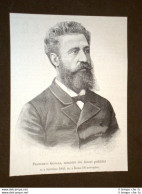 Ministro Dei Lavori Pubblici Francesco Genala Soresina, 1843 – Roma, 1893 - Avant 1900