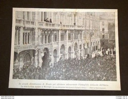 Trieste Dimostrazione Pro Italianità Dell'Istria - Avant 1900