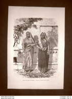 Moda E Costume In India Nel 1863 Donne Indiane Delle Basse Caste Mumbai O Bombay - Avant 1900