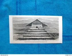 Gravure Année 1863 - Temple De Huira-Ccocha (Perou - Perù) - Avant 1900