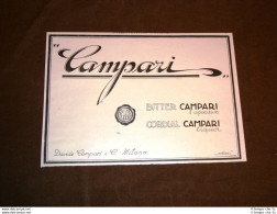 Pubblicità Dei Primi Del '900 Bitter E Cordial Campari - Davide Campari Milano - Other & Unclassified