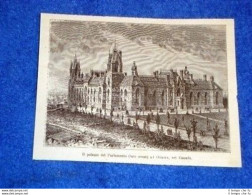 Ottawa Il Palazzo Del Parlamento Lato Ovest Canada - Before 1900