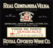 Port Wine Label, Portugal - COMPANHIA VELHA Vinho Porto 1ª DEMARCAÇÃO -|- Cª Vinhas Alto Douro, Vila Nova De Gaia - Other & Unclassified