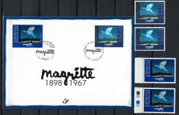 2755 HK + Timbres - Kunstschilder René Magritte België/Frankrijk - Belgique/France - Cartas Commemorativas - Emisiones Comunes [HK]