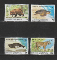 Grece N° 1722 à 1725 ** Animaux Menacés D'extinction - Unused Stamps