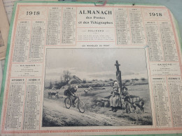 CALENDRIER DES POSTES 1918 /FACTEUR APPORTE LETTRE EN BRETAGNE - Small : 1901-20