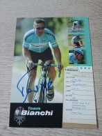 Signé Cyclisme Cycling Ciclismo Ciclista Wielrennen Radfahren LIESE THOMAS (Bianchi 2003) - Cycling