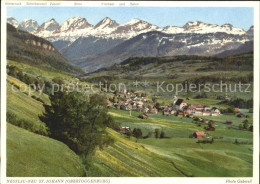 11630657 Neu St Johann Ortsblick Mit Alpen Neu St. Johann - Autres & Non Classés