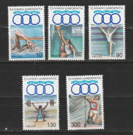 Grece N° 1769 à 1773 ** XI éme Jeux Méditérannéens - Unused Stamps