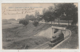 38 BEPT 47 : édit. Perret : Agen Pont Canal Et Ligne Du Midi , Bordeaux - Cette , Passage Du Train - Agen