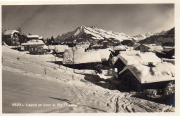 Leysin Belle Vue Du Village En Hiver Pic Chaussy - Leysin