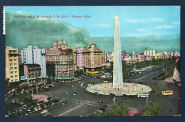 Argentina. Buenos Aires. Avenida 9 De Julio. Place De La République. Obélisque De Alberto Prebisch ( 1936). 1957 - Argentina