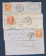 Napoléon N° 16  - Lot De 3 Lettres -  Cote : 90 € - 1853-1860 Napoleone III