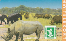 Denmark, KP 073, Rhinoceros (Puzzle 2/2), Mint Only 3500 Issued, 2 Scans. - Dänemark