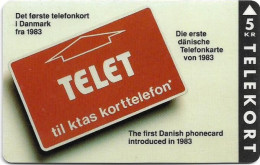 Denmark - KTAS - The First Danish Phonecard - TDKP010 - 12.1992, 5kr, 2.500ex, Used - Danemark