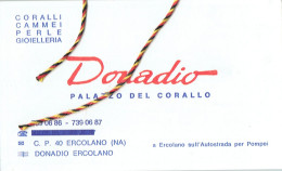 Souvenir D'un Passage Chez Donadio (Palazzo Del Corallo), Ercolano (Herculanum) Années 1970 - Publicidad