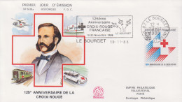 Enveloppe  FDC   Flamme   1er   Jour    FRANCE    CROIX  ROUGE    LE  BOURGET   1988 - 1980-1989