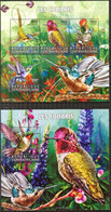 Central African Republic 2015 Birds Hummingbirds Sheet + S/S MNH - Centrafricaine (République)