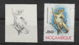 Mozambique 1976 Preuve De Couleur Jagara Galago Crassicaudatus Lémure Moçambique 1976 Colors Proof Galago Lemur - Otros & Sin Clasificación