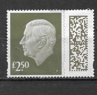 GB 2024 KC Lll £2.50  MACHIN BAR CODE DEFINITIVE - Oblitérés