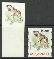 Mozambique 1976 Preuve De Couleur Hyène Tachetée Moçambique 1976 Color Proof Spotted Hyena - Autres & Non Classés