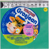 C1294 FROMAGE FONDU VACHE GROJEAN 24 PORTIONS  LES PETITS MALINS LAPIN 1986 - Fromage