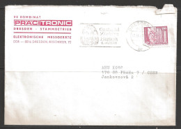 1988 Dresden 17.10.88, Pracitronic Corner Card - Cartas & Documentos