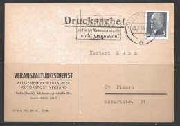 1965 Halle (Saale) 25.2.65, Drucksachel, Veranstaltungsdienst  - Storia Postale