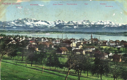 PFÄFFIKON, ZURICH, ARCHITECTURE, MOUNTAIN, SWITZERLAND, POSTCARD - Pfäffikon