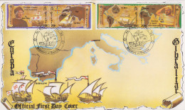 Enveloppe  FDC  1er  Jour    GIBRALTAR   Découverte  De  L' Amérique  Par  Christophe  COLOMB   EUROPA    1992 - 1992