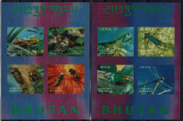 Bhoutan Bloc 16 / 17 Insectes MNH** Timbres 3D Cote 27 € - Bhután