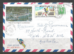 1986 Mexico Olympic Stamp To Australia (26 12 1987) - Brieven En Documenten