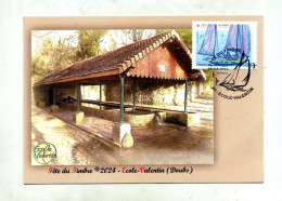 Carte Cachet Ecole Valentin Fete Du Timbre 2024 - Commemorative Postmarks