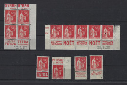 LOT TIMBRE PUBLICITAIRE CARNET PAIX */** Voir Scan Supplémentaire - Used Stamps