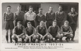 PHOTO FOOTBALL STADE FRANCAIS 1953/54 DROUET GRILLON COLONNA BREZNIAK HON GAULON JONSSON RIJVERS - Sports