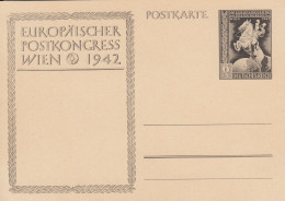 Dt. Reich Mi.Nr. P 294a Sonderpostkarte Zum Europäischen Postkongress Wien 1942 - Autres & Non Classés