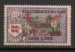 INDE - 1943 - N°YT. 201 - 4ca Sur 6fa 6ca - France Libre - Neuf Luxe ** / MNH / Postfrisch - Nuovi