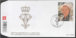 FDC - 3683 - 70e Verjaardag Koningin Paola - Stempel Arlon 01-09-2007 - 2001-2010