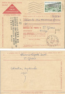 Timbres YT N° 1240 De 1960 VIADUC DE CHAUMONT Sur Carte De Contre Remboursement - Oblitérés