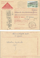 Timbres YT N° 1240 De 1960 VIADUC DE CHAUMONT Sur Carte De Contre Remboursement - Gebruikt