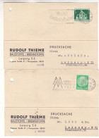 Allemagne - Empire - 3 Cartes Postales - Oblit Leipzig - Hitler - - Cartas & Documentos