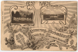 67 - ZABERN - SAVERNE - CPA - VI. Verbandsturnfest - 1906 - Fête De Gymnastique Des Jeunes D'Alsace - Saverne